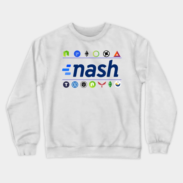 "nash initial coins" Crewneck Sweatshirt by CryptoDeity